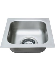 Undermount Sink 1 bowl Stainless steel | Stalwart UMSB1DB090905318 2