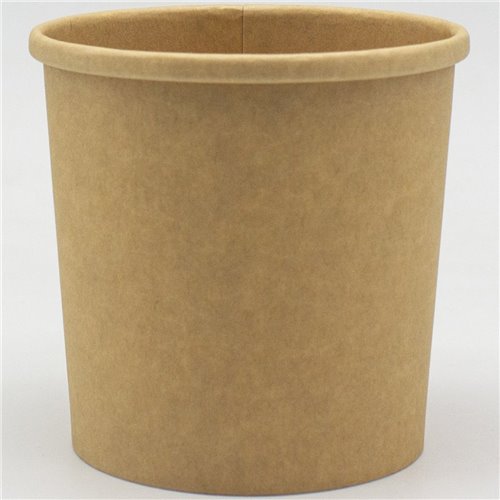 500pcs Kraft Soup Bowl 12oz/354ml PE | Stalwart KSB12OZ