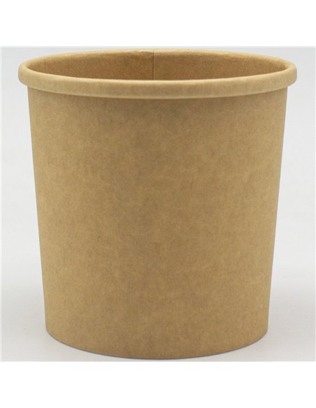 500pcs Kraft Soup Bowl 12oz/354ml PE | Stalwart KSB12OZ