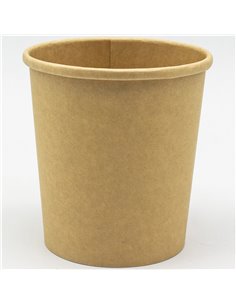 500pcs Kraft Soup Bowl 16oz/473ml PE | Stalwart KSB16OZ