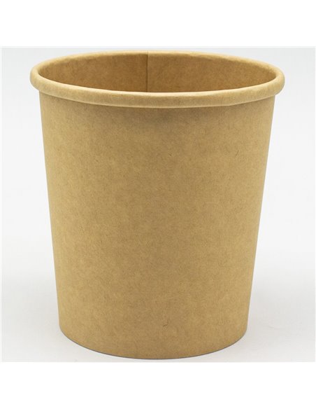 500pcs Kraft Soup Bowl 16oz/473ml PE | Stalwart KSB16OZ