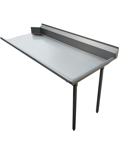 Commercial Stainless steel Pass Through Dishwasher Table Left 1219mm Width | Stalwart CDT48L