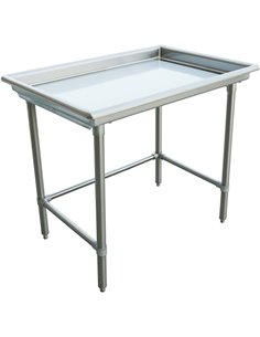 Commercial Stainless Steel Dish Sorting Table 1219mm Width | Stalwart SRT48