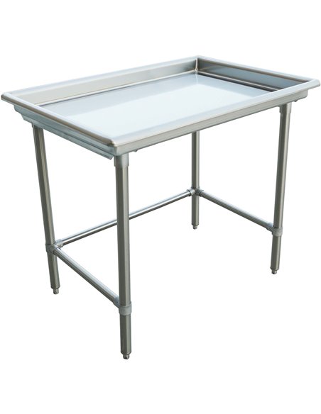 Commercial Stainless Steel Dish Sorting Table 1219mm Width | Stalwart SRT48