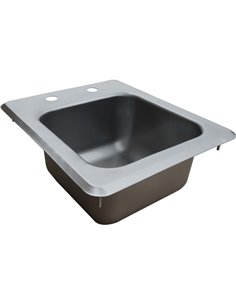 Drop-in Sink 1 bowl Stainless steel | Stalwart DIS1DB090905