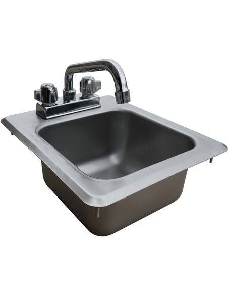 Drop-in Sink 1 bowl Stainless steel | Stalwart DIS1DB090905