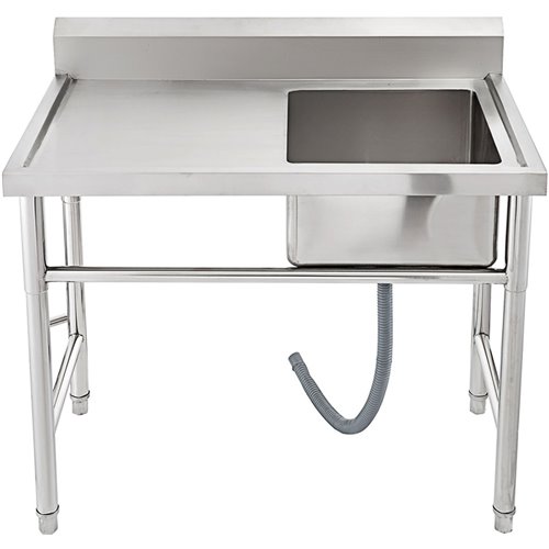 Commercial Sink Stainless steel 1200x600x900mm 1 bowl Right Splashback | Stalwart SINK12060RIGHT Commercial Sink Stainless steel 1200x600x900mm 1 bowl Right Splashback | Stalwart SINK12060RIGHT