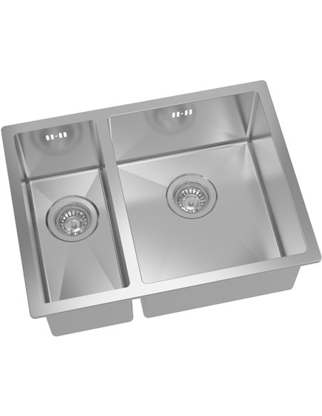 Undermount Double Basin Sink Stainless Steel 810x450x200mm | Stalwart CHMS8145