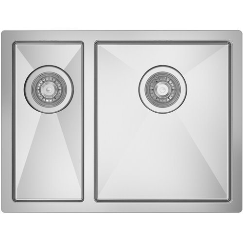 Undermount Double Basin Sink Stainless Steel 810x450x200mm | Stalwart CHMS8145