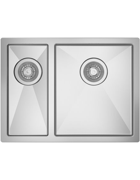 Undermount Double Basin Sink Stainless Steel 810x450x200mm | Stalwart CHMS8145
