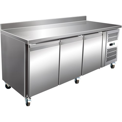 Commercial Freezer Counter with Upstand 3 doors Depth 700mm | Stalwart FG32V