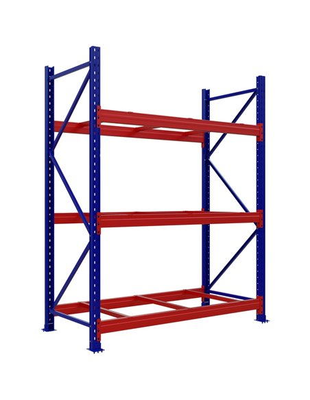 Starter Racking Heavy Duty Pallet Racking Starter Unit 2400x1100x4000mm 3 Tier ...