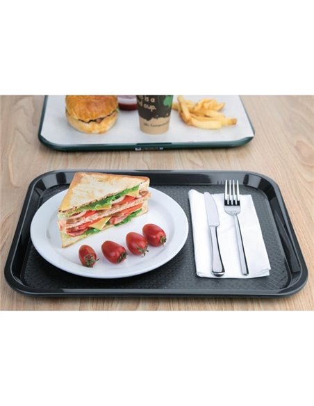 Olympia Kristallon Foodservice Tray Charcoal 305 x 415mm