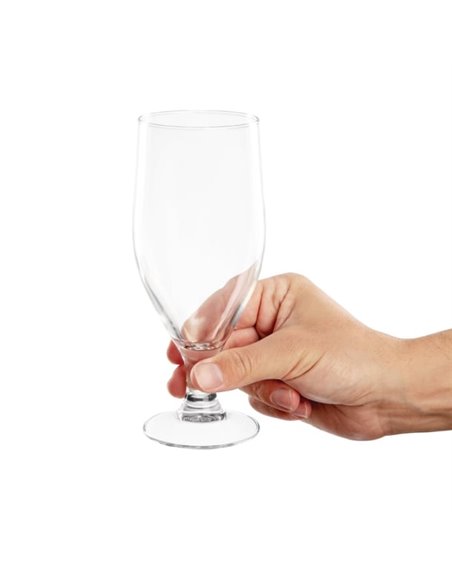 Olympia Stemmed Beer Glasses 380ml (Pack of 6)