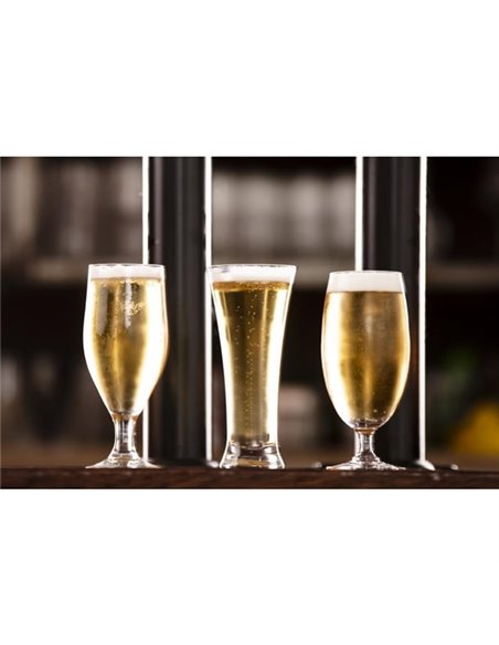 Olympia Stemmed Beer Glasses 380ml (Pack of 6)