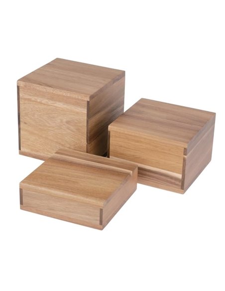 Olympia Acacia Riser Blocks 50/100/150(H)mm (Set of 3)