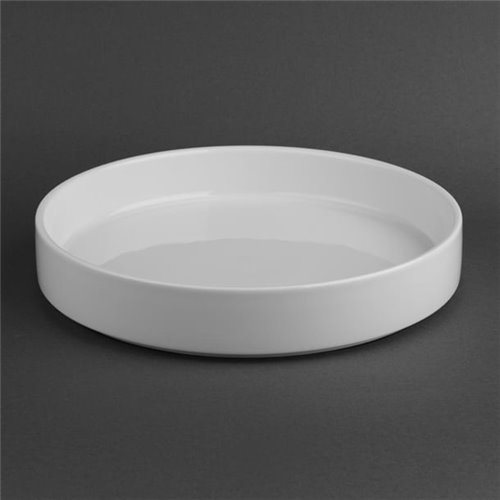 Olympia Whiteware Flat Walled Bowl - 270mm 10 2/3" (Box of 4)