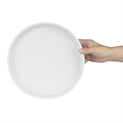 Olympia Whiteware Flat Walled Bowl - 270mm 10 2/3" (Box of 4)