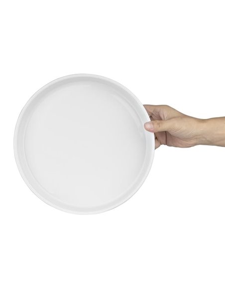 Olympia Whiteware Flat Walled Bowl - 270mm 10 2/3" (Box of 4)