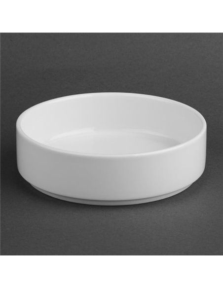 Olympia Whiteware Flat Walled Bowl - 152mm 6" (Box of 6)