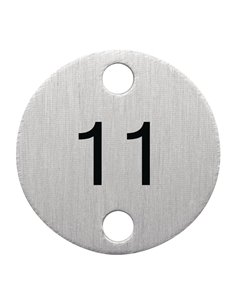 Olympia Table Numbers Silver (11-15)