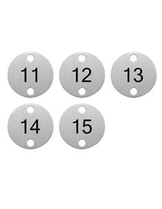 Olympia Table Numbers Silver (11-15) 2