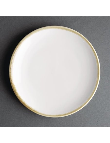 Olympia Kiln Round Coupe Plate Chalk 180mm (Pack of 6)