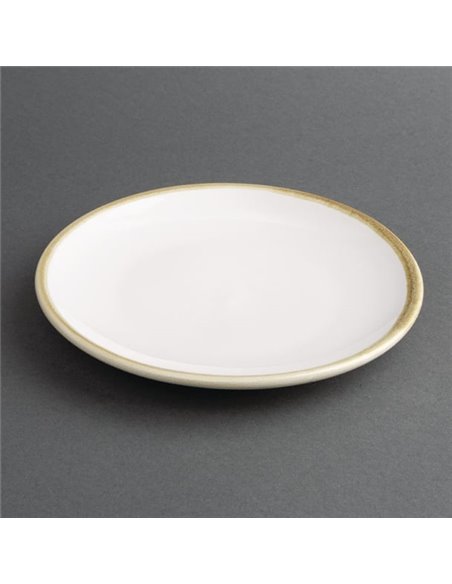 Olympia Kiln Round Coupe Plate Chalk 180mm (Pack of 6)