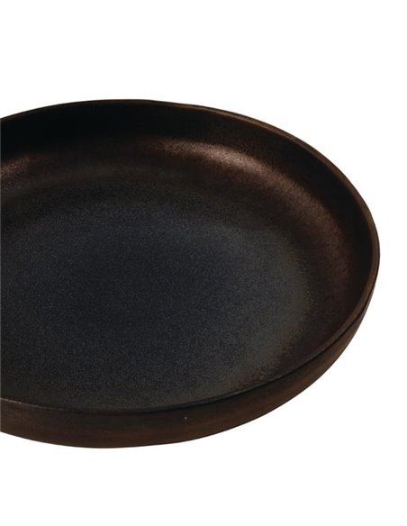 Olympia Ochre Flat Bowls 210mm 700ml (Pack of 6)