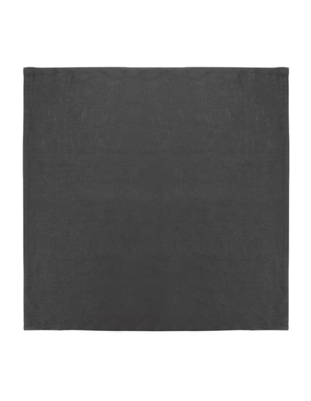 Olympia Linen Table Napkin Black 400x400mm (Pack of 12)