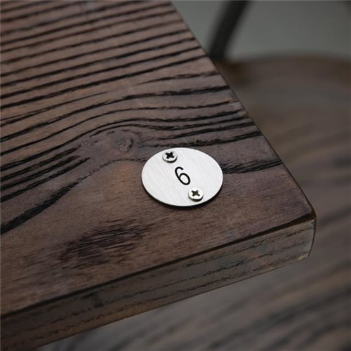 Olympia Table Numbers Silver (6-10)