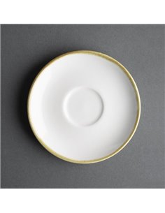 Olympia Kiln 230ml Cup Saucer Chalk 140mm (Pack of 6) 2