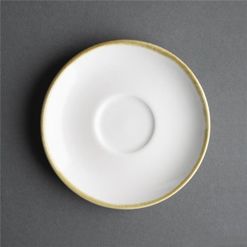 Olympia Kiln 230ml Cup Saucer Chalk 140mm (Pack of 6)