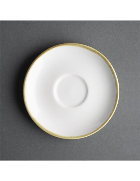 Olympia Kiln 230ml Cup Saucer Chalk 140mm (Pack of 6)