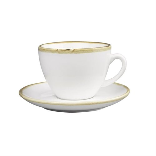 Olympia Kiln 230ml Cup Saucer Chalk 140mm (Pack of 6)