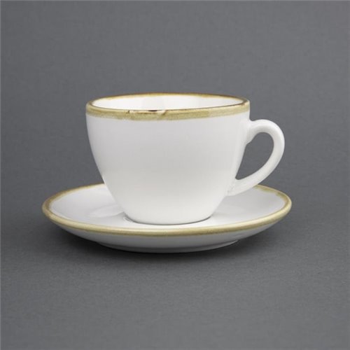 Olympia Kiln 230ml Cup Saucer Chalk 140mm (Pack of 6)