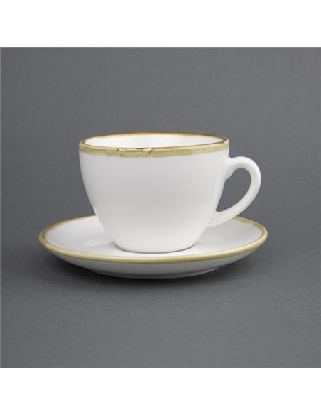 Olympia Kiln 230ml Cup Saucer Chalk 140mm (Pack of 6)