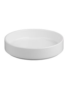 Olympia Whiteware Flat Walled Bowl - 215mm 8 1/2" (Box of 4)