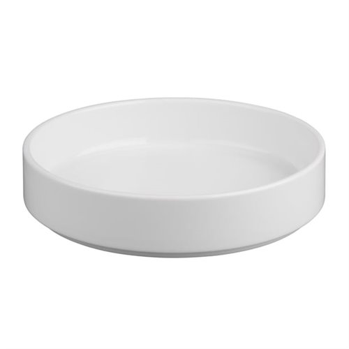 Olympia Whiteware Flat Walled Bowl - 215mm 8 1/2" (Box of 4)