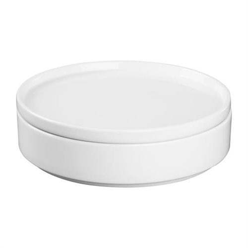 Olympia Whiteware Flat Walled Bowl - 215mm 8 1/2" (Box of 4)