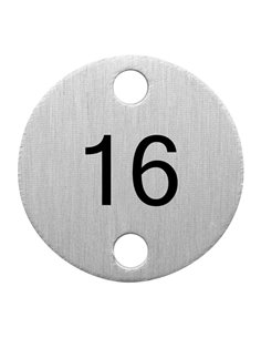 Olympia Table Numbers Silver (16-20)