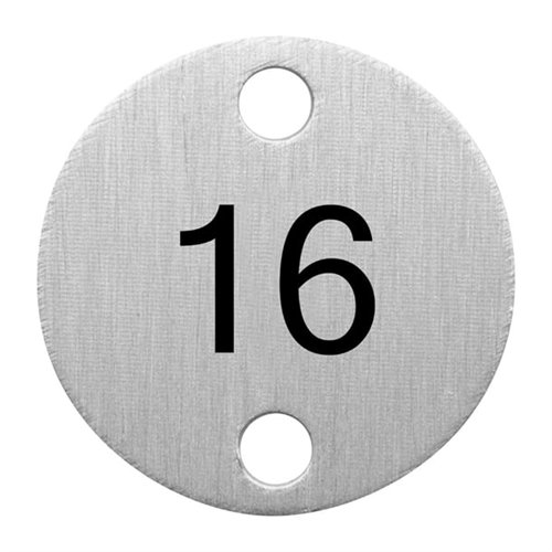 Olympia Table Numbers Silver (16-20)
