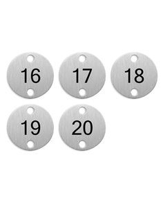 Olympia Table Numbers Silver (16-20) 2