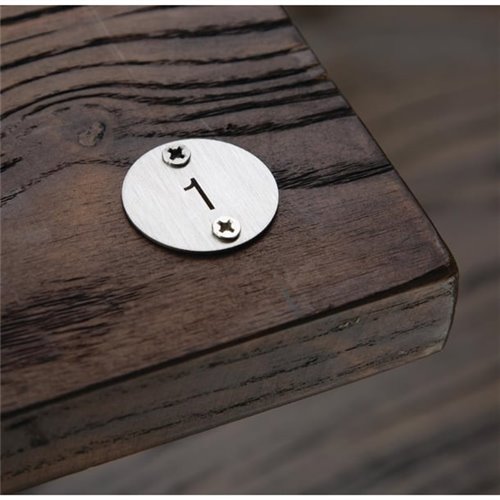 Olympia Table Numbers Silver (1-5)