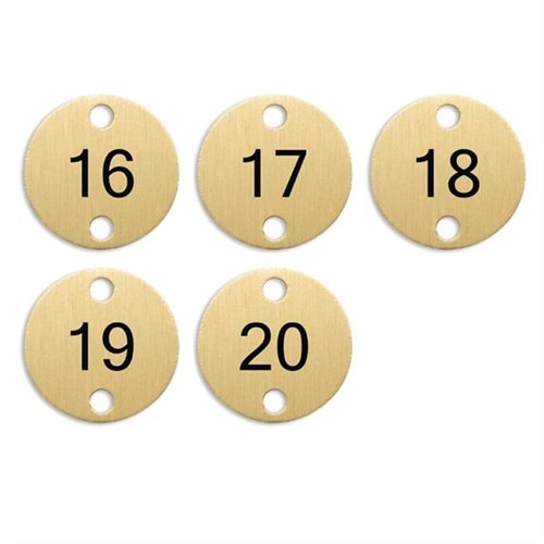 Olympia Table Numbers Bronze (16-20)
