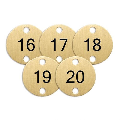Olympia Table Numbers Bronze (16-20)