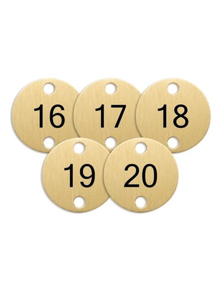 Olympia Table Numbers Bronze (16-20)