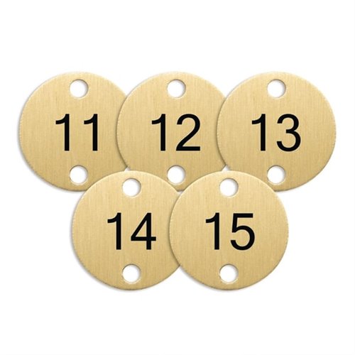 Olympia Table Numbers Bronze (11-15)