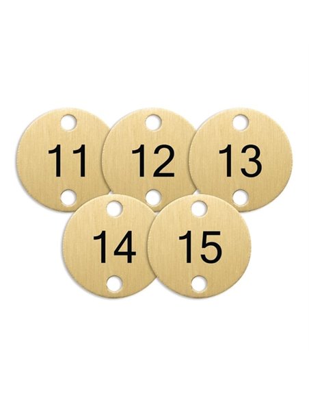 Olympia Table Numbers Bronze (11-15)