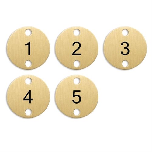 Olympia Table Numbers Bronze (1-5)